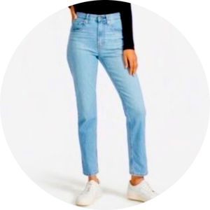 Everlane High Waist Straight Jeans